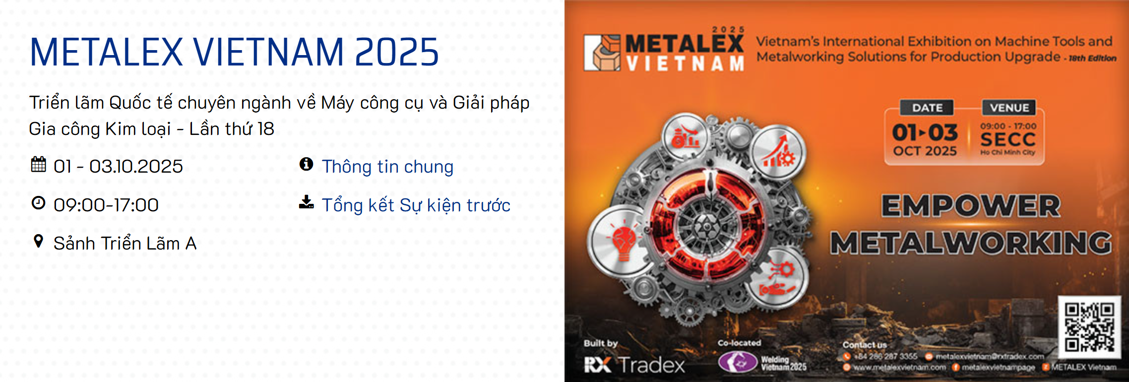 Triển lãm Quốc tế chuyên ngành về máy móc công cụ và giải pháp gia công kim loại lần thứ 18