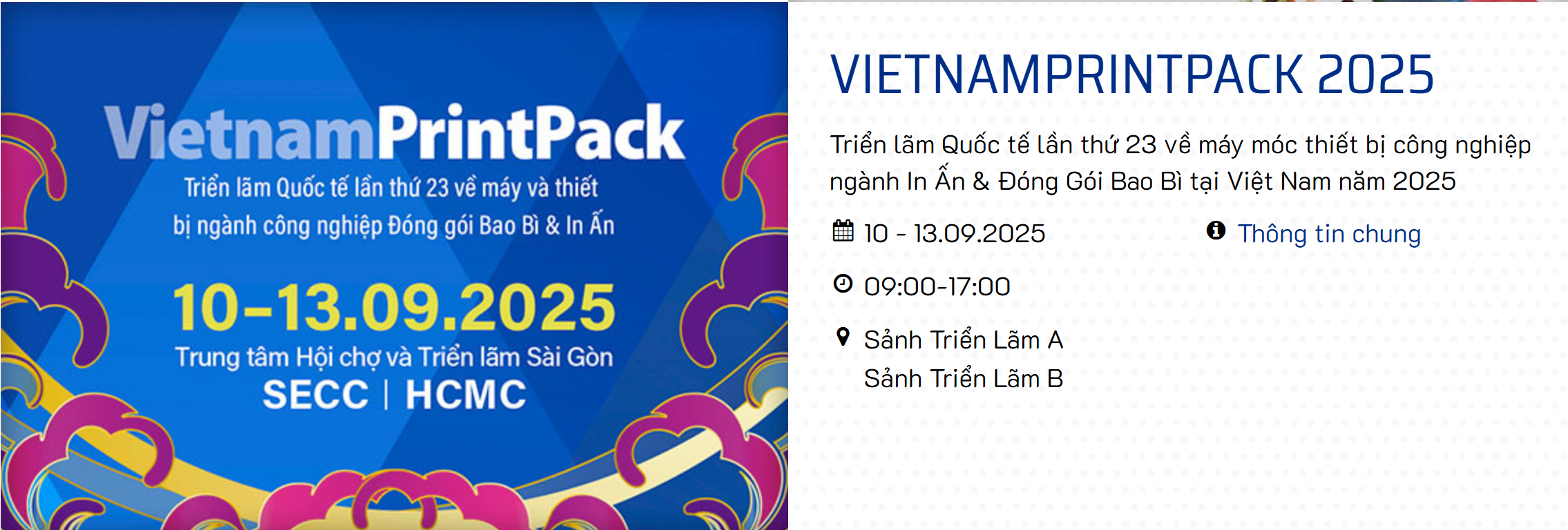 Triển lãm Quốc tế lần thứ 23 về máy móc thiết bị công nghiệp ngành In Ấn & Đóng gói bao bì tại Việt Nam
