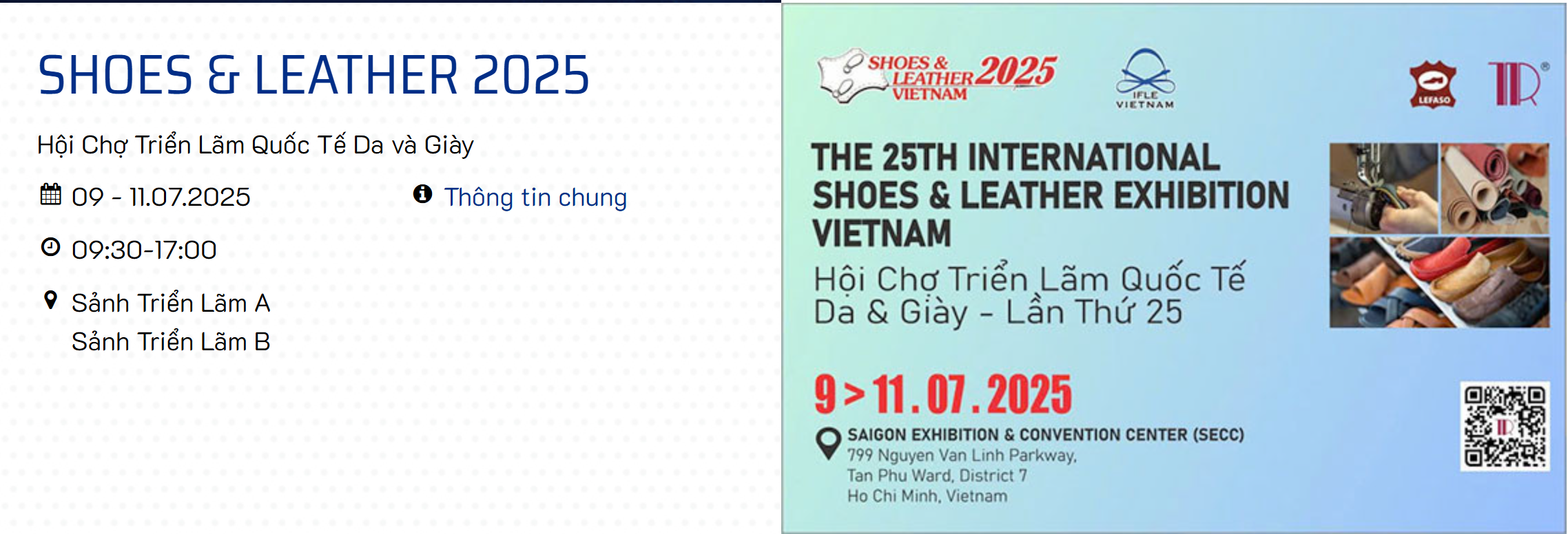 Triển lãm Quốc tế Da & Giầy lần thứ 25
