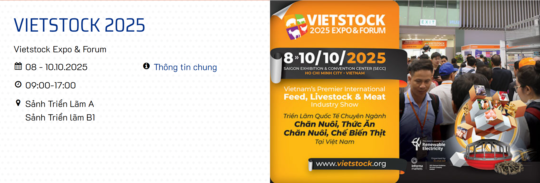 Triển Lãm Quốc Tế Lần Thứ 13 về Chuyên Ngành Chăn Nuôi, Thức Ăn Chăn Nuôi & Chế Biến Thịt Tại Việt Nam
